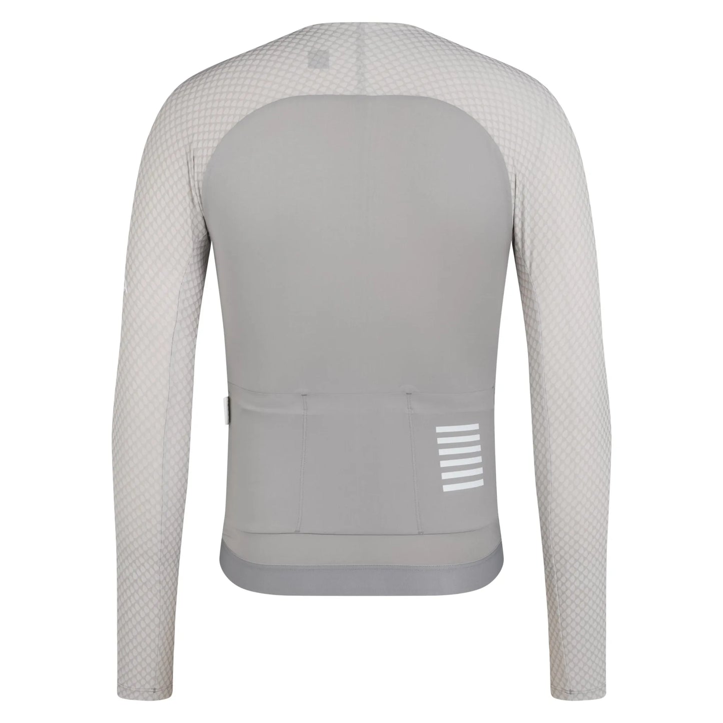 RAPHA Men's Pro Team Long Sleeve Aero Jersey - Smoky Silver/White