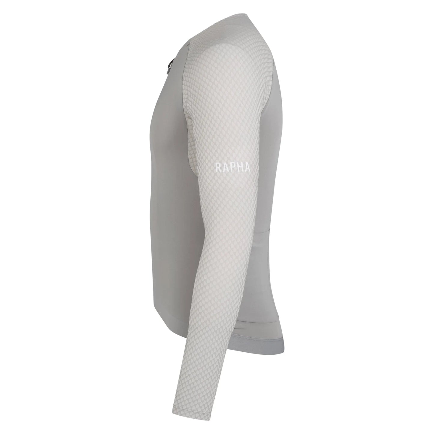 RAPHA Men's Pro Team Long Sleeve Aero Jersey - Smoky Silver/White