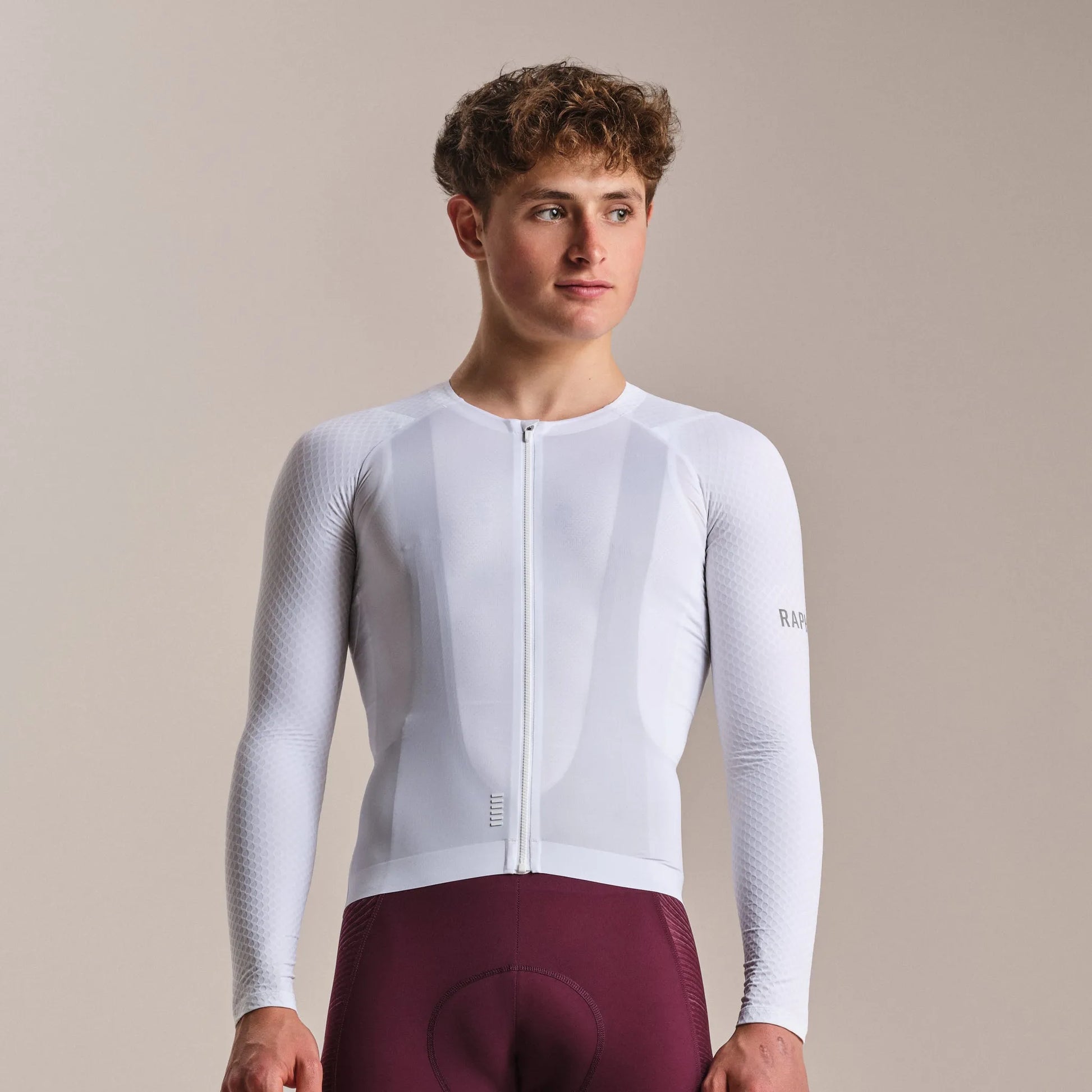 RAPHA Men's Pro Team Long Sleeve Aero Jersey - White/White