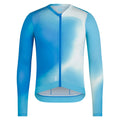 RAPHA Men's Pro Team Long Sleeve Lightweight Jersey III - Surface Print - Turquoise