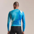 RAPHA Men's Pro Team Long Sleeve Lightweight Jersey III - Surface Print - Turquoise