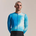 RAPHA Men's Pro Team Long Sleeve Lightweight Jersey III - Surface Print - Turquoise