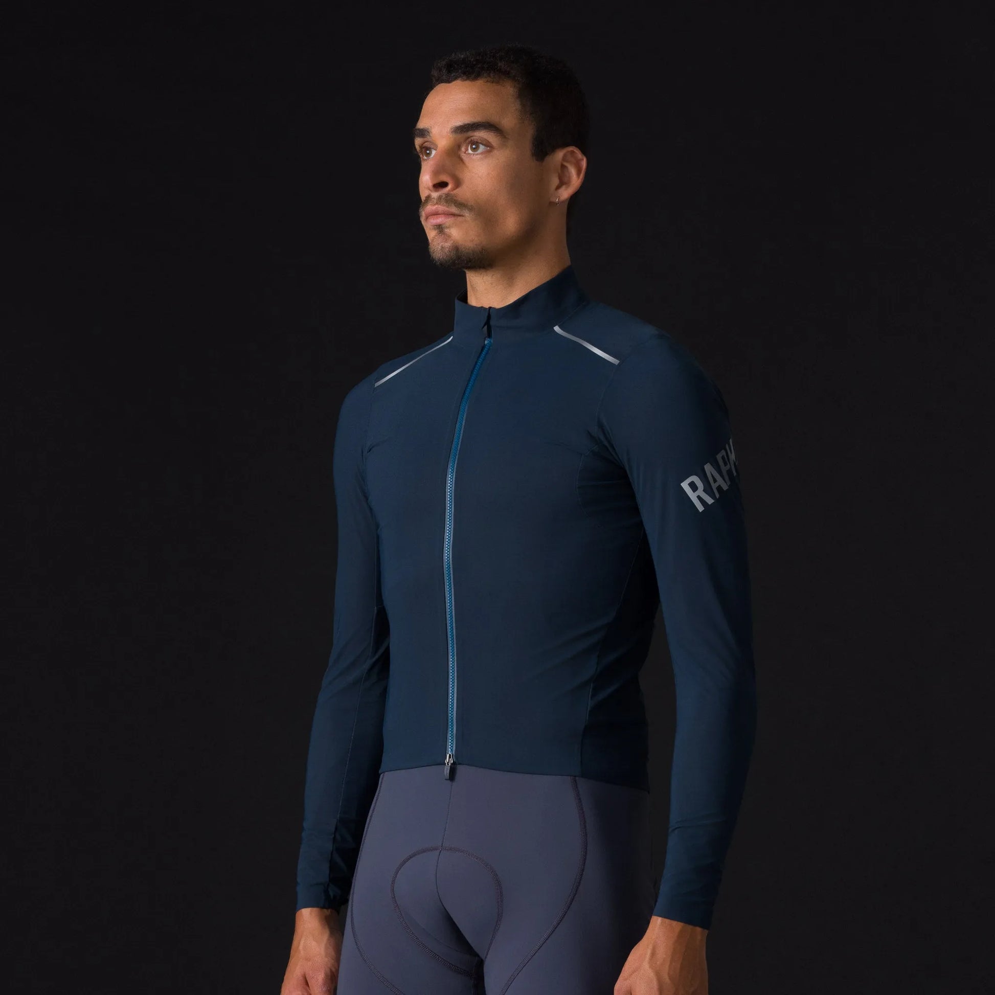 RAPHA Men's Pro Team Long Sleeve Shadow Jersey - Carbono