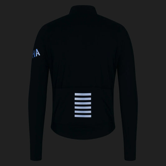 RAPHA Men's Pro Team Long Sleeve Shadow Jersey - Carbono