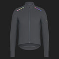 RAPHA Men's Pro Team Long Sleeve Shadow Jersey - Smoky Silver/Rainbow Reflective