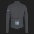 RAPHA Men's Pro Team Long Sleeve Shadow Jersey - Smoky Silver/Rainbow Reflective