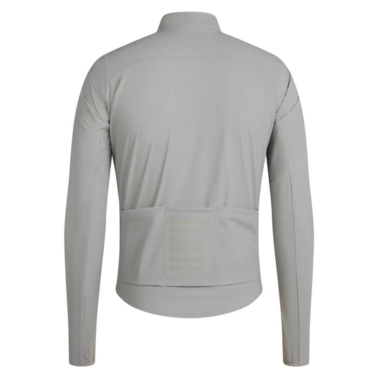 RAPHA Men's Pro Team Long Sleeve Shadow Jersey - Smoky Silver/Rainbow Reflective