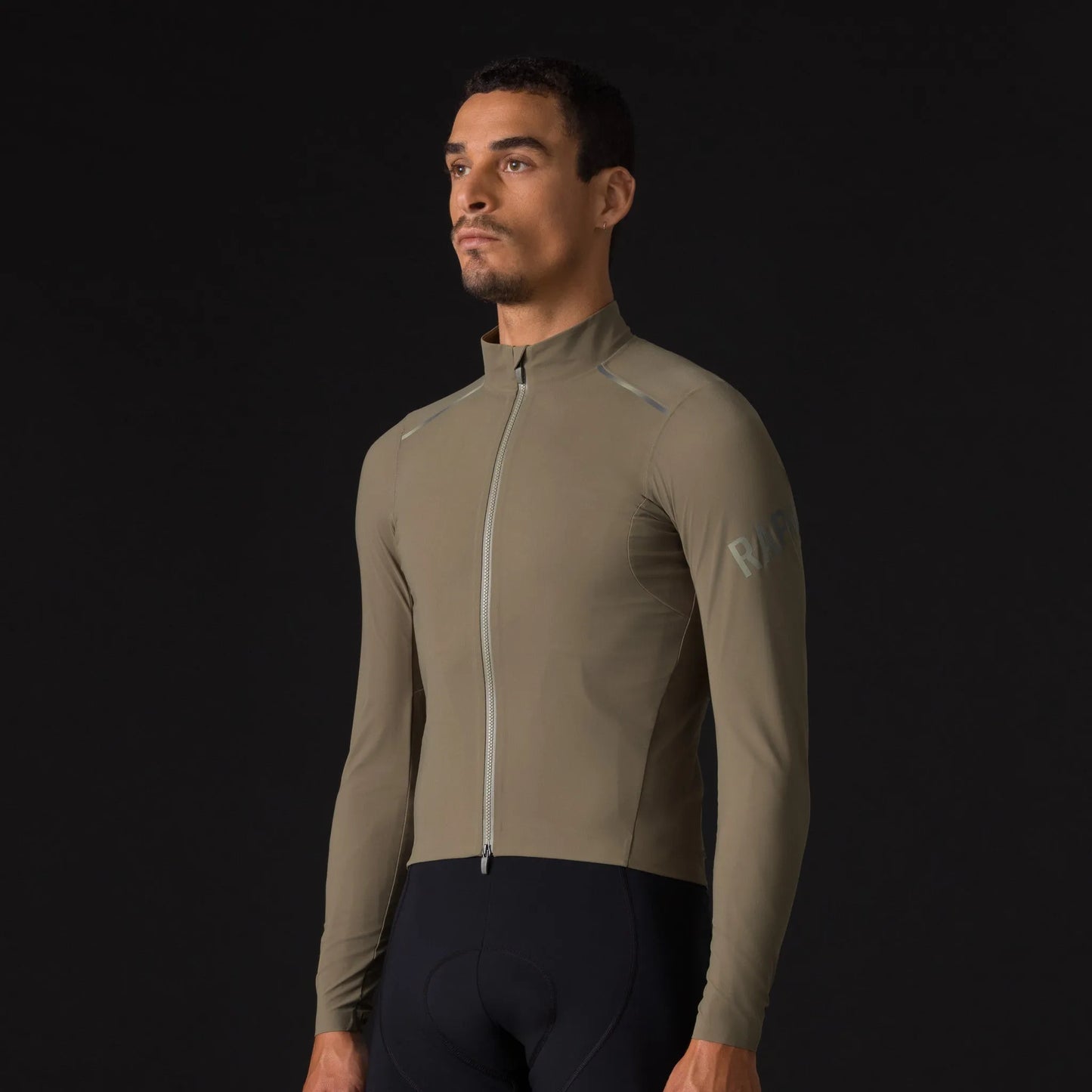 RAPHA Men's Pro Team Long Sleeve Shadow Jersey - Verde Musgo/Blanco