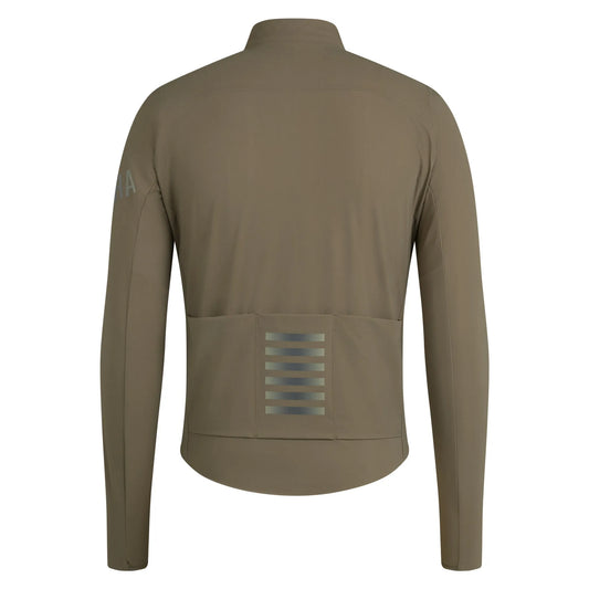 RAPHA Men's Pro Team Long Sleeve Shadow Jersey - Verde Musgo/Blanco