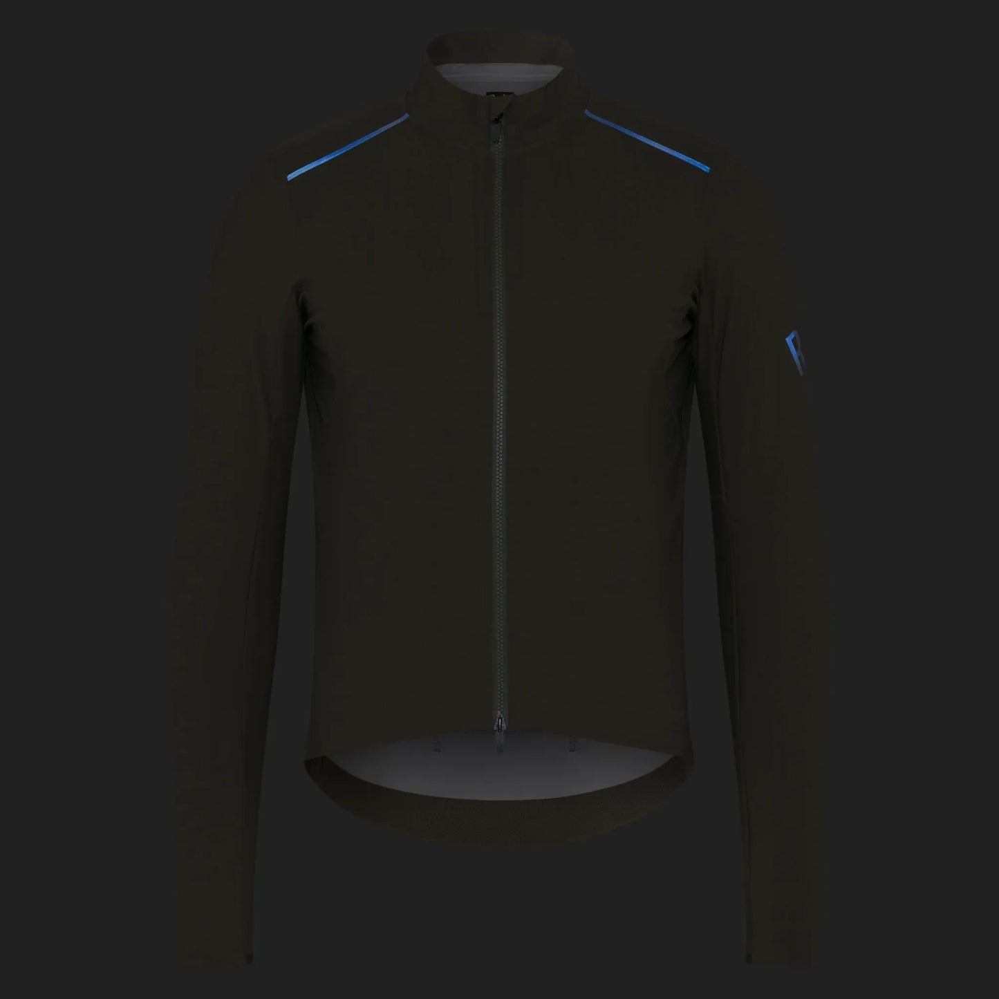 RAPHA Men's Pro Team Long Sleeve Shadow Jersey - Verde Musgo/Blanco