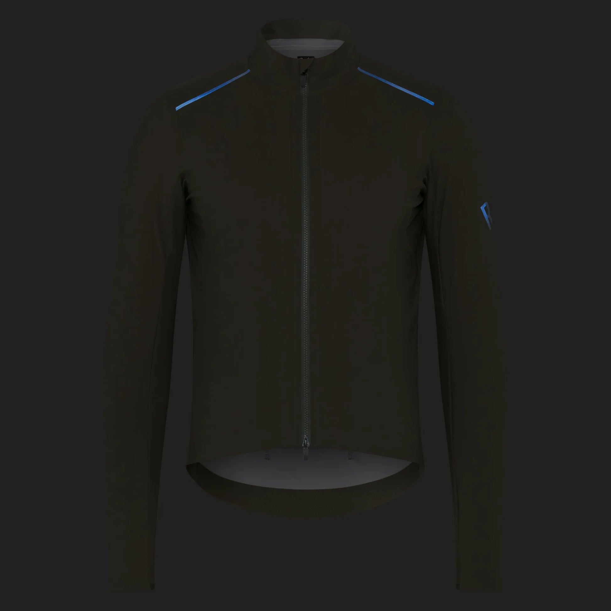 RAPHA Men's Pro Team Long Sleeve Shadow Jersey - Verde Musgo/Blanco