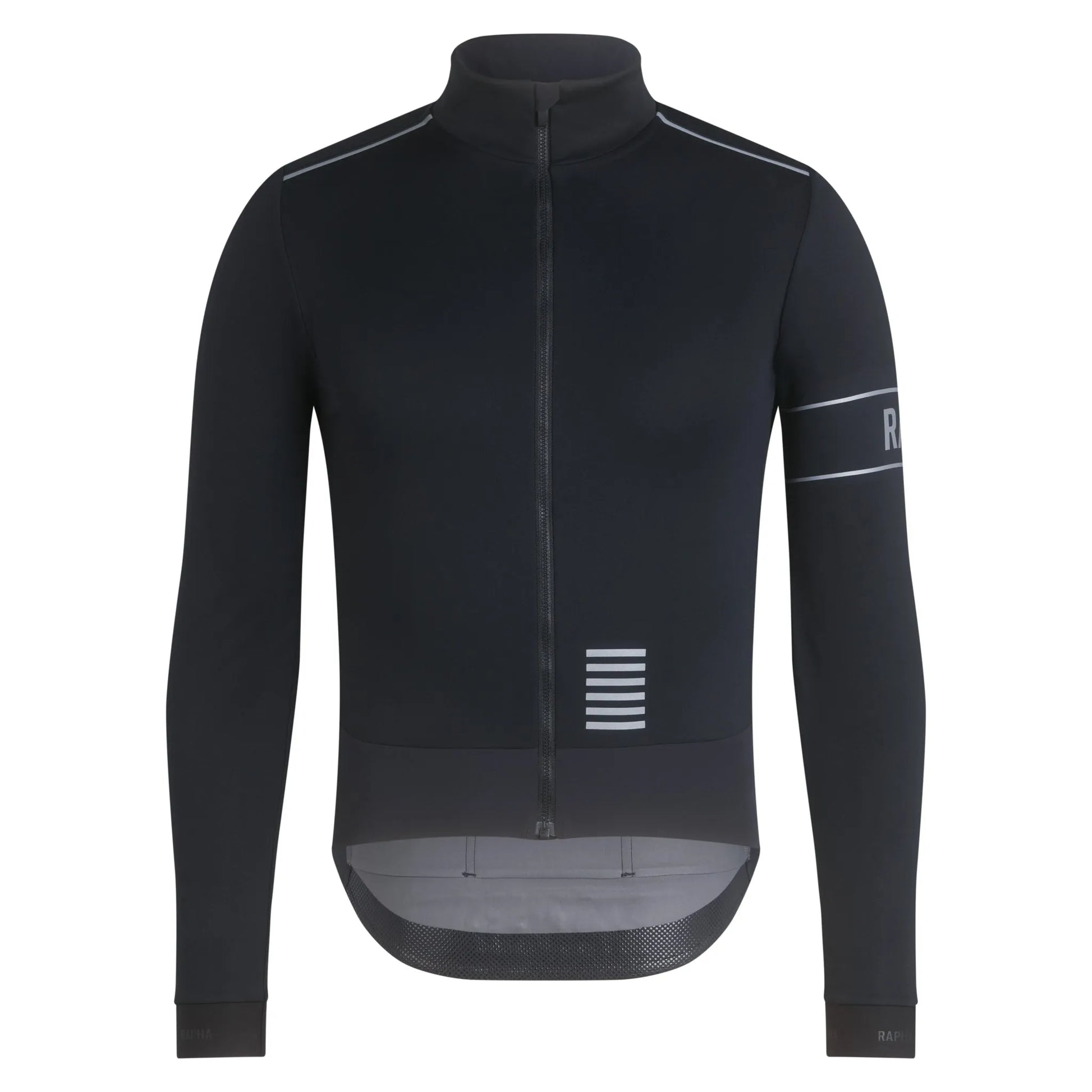 RAPHA Men's Pro Team Long Sleeve Windstopper Jersey - Black/Black