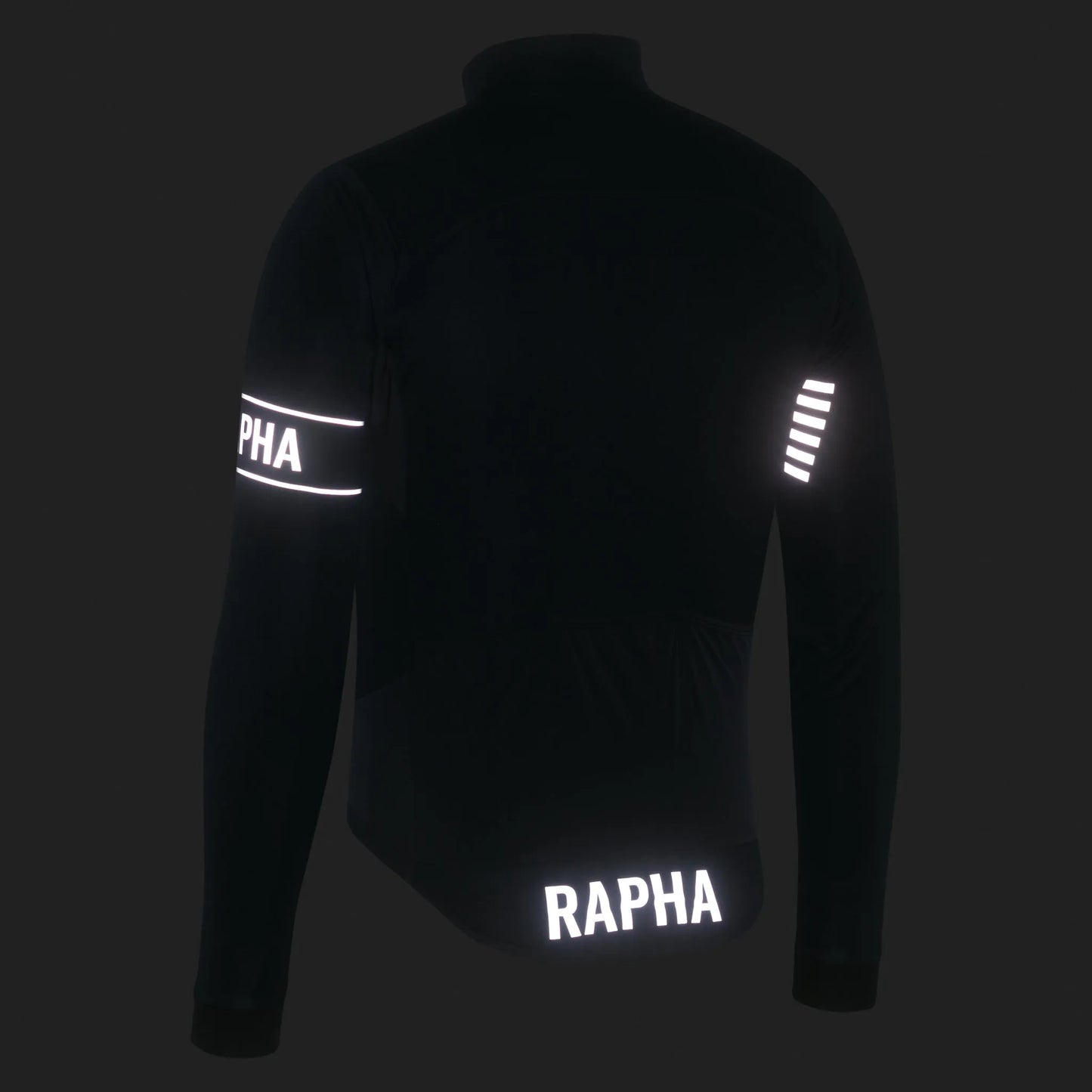 RAPHA Men's Pro Team Long Sleeve Windstopper Jersey - Black/Black