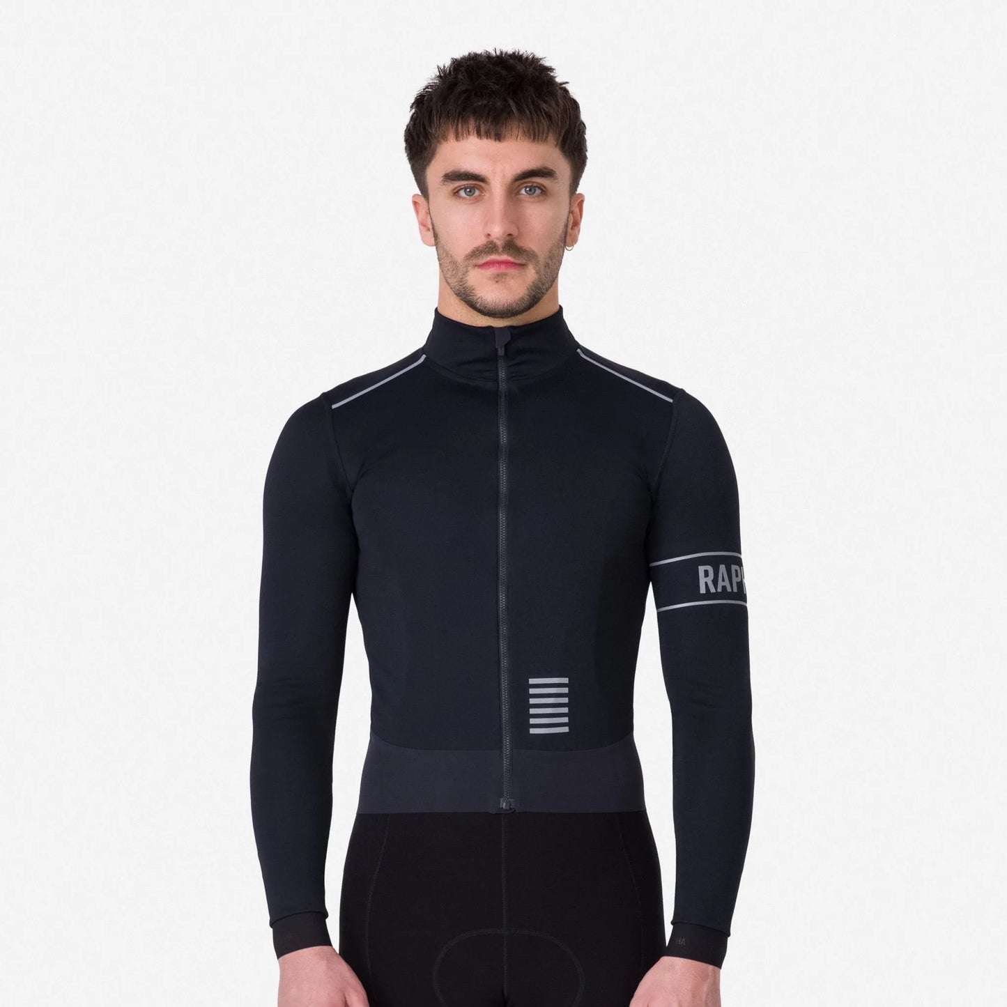 RAPHA Men's Pro Team Long Sleeve Windstopper Jersey - Black/Black