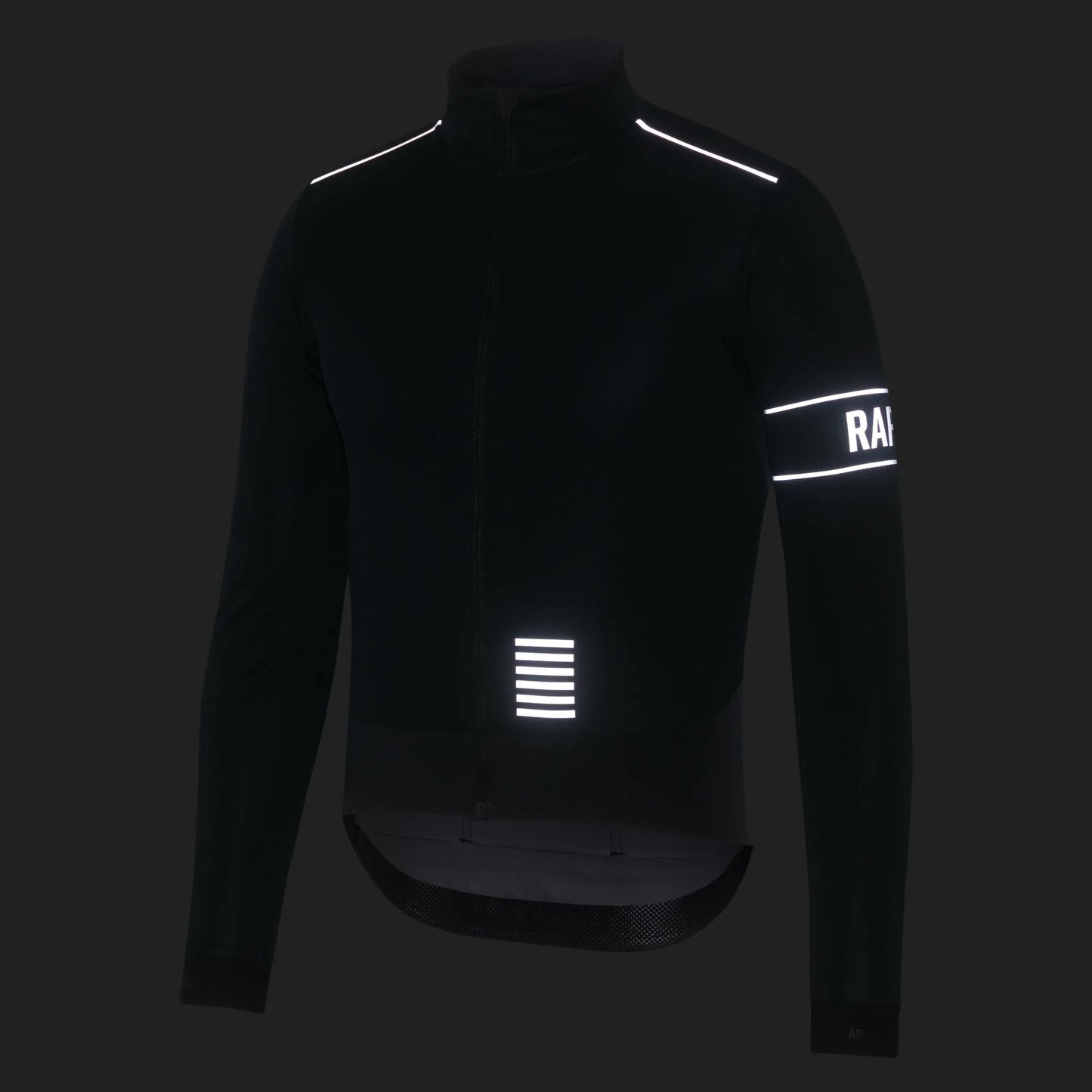 RAPHA Men's Pro Team Long Sleeve Windstopper Jersey - Black/Black