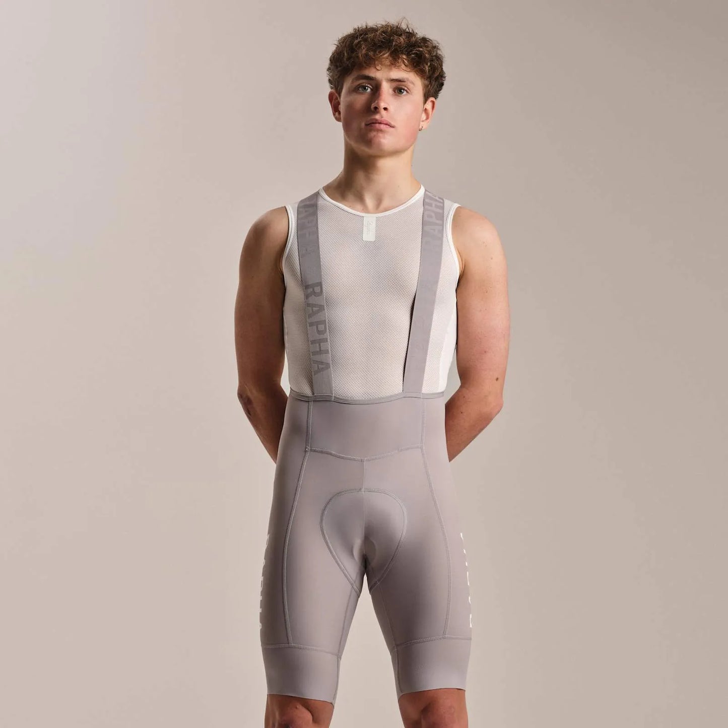 RAPHA Men's Pro Team Training Bib Shorts II Regular - Smoky Silver/Smoky Silver