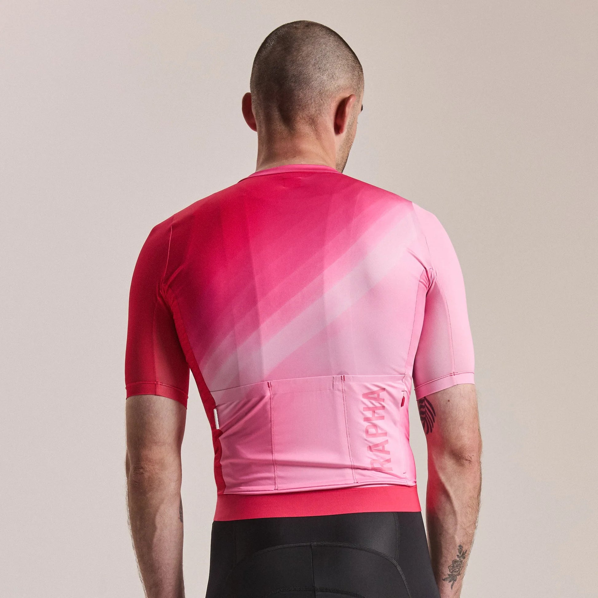 RAPHA Men's Pro Team Training Jersey III - Surface Print - Pink