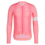 RAPHA Men's RCC Pro Team Long Sleeve Lightweight Jersey - Light Pink/High-Vis Pink