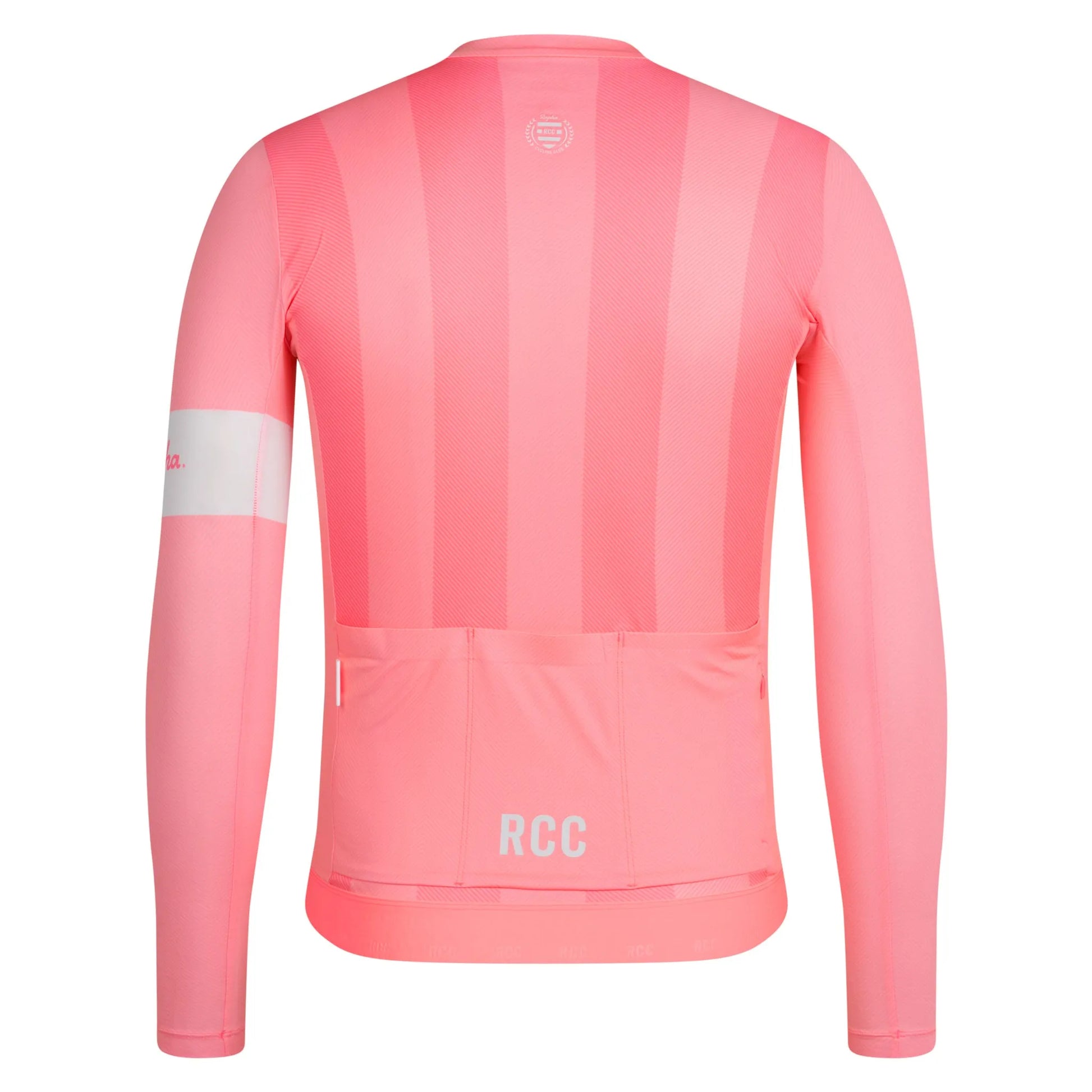 RAPHA Men's RCC Pro Team Long Sleeve Lightweight Jersey - Light Pink/High-Vis Pink