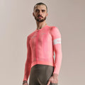 RAPHA Men's RCC Pro Team Long Sleeve Lightweight Jersey - Light Pink/High-Vis Pink