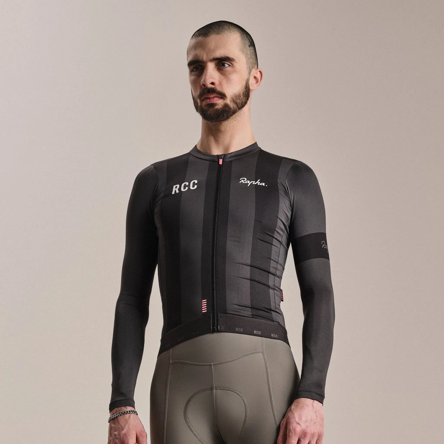 RAPHA Men's RCC Pro Team Long Sleeve Lightweight Jersey - Stealth/Black