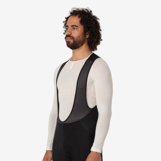 RAPHA Merino Base Layer Long Sleeve - Cream/White