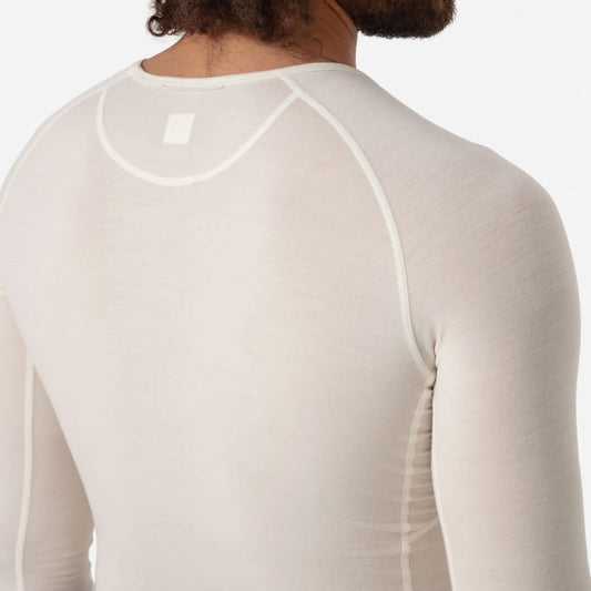 RAPHA Merino Base Layer Long Sleeve - Cream/White