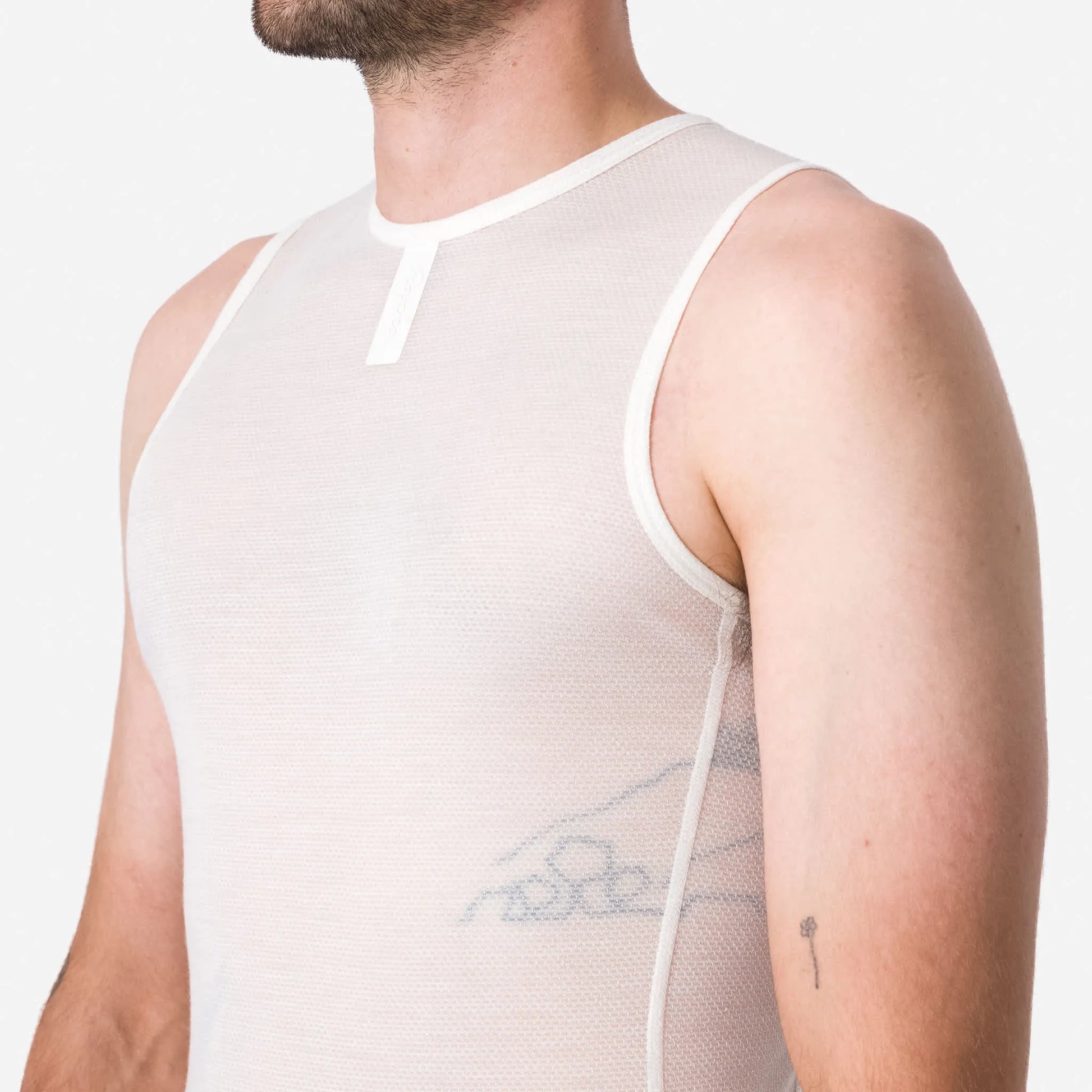 RAPHA Merino Lightweight Base Layer Sleeveless - Cream White