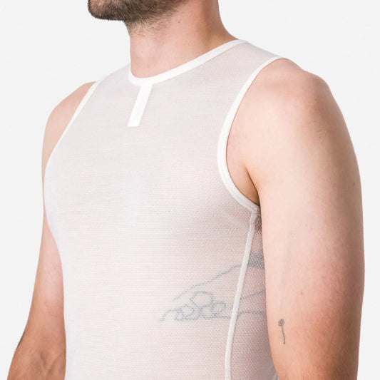 RAPHA Merino Lightweight Base Layer Sleeveless - Cream White