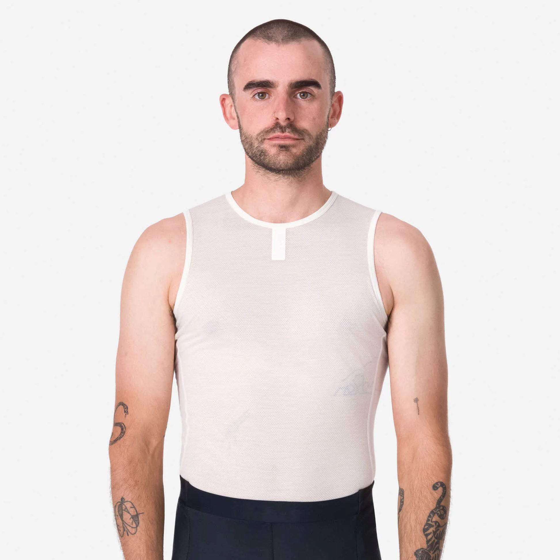 RAPHA Merino Lightweight Base Layer Sleeveless - Cream White