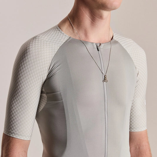 RAPHA PRO TEAM AERO JERSEY IV - SMOKY SILVER/WHITE