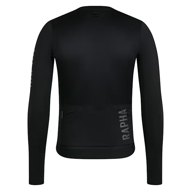 RAPHA Pr Team Long Sleeve Lightweight Jersey III - BLW Black Dark Grey
