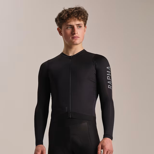 RAPHA Pr Team Long Sleeve Lightweight Jersey III - BLW Black Dark Grey