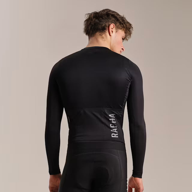RAPHA Pr Team Long Sleeve Lightweight Jersey III - BLW Black Dark Grey