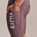 RAPHA Pro Team Cargo BIb Shorts Regular - AMW Amethyst/White