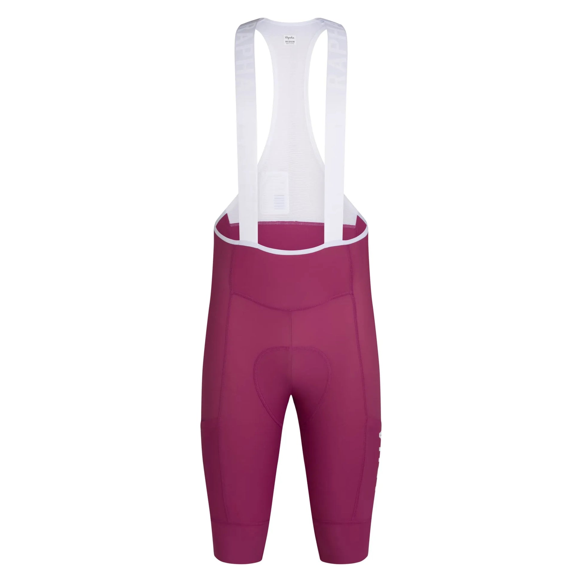 RAPHA Pro Team Cargo Bib Shorts Long - RAW Raspberry/White