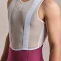 RAPHA Pro Team Cargo Bib Shorts Long - RAW Raspberry/White