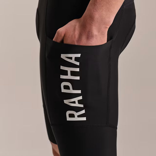 RAPHA Pro Team Cargo Bib Shorts Regular - BLW Black/White