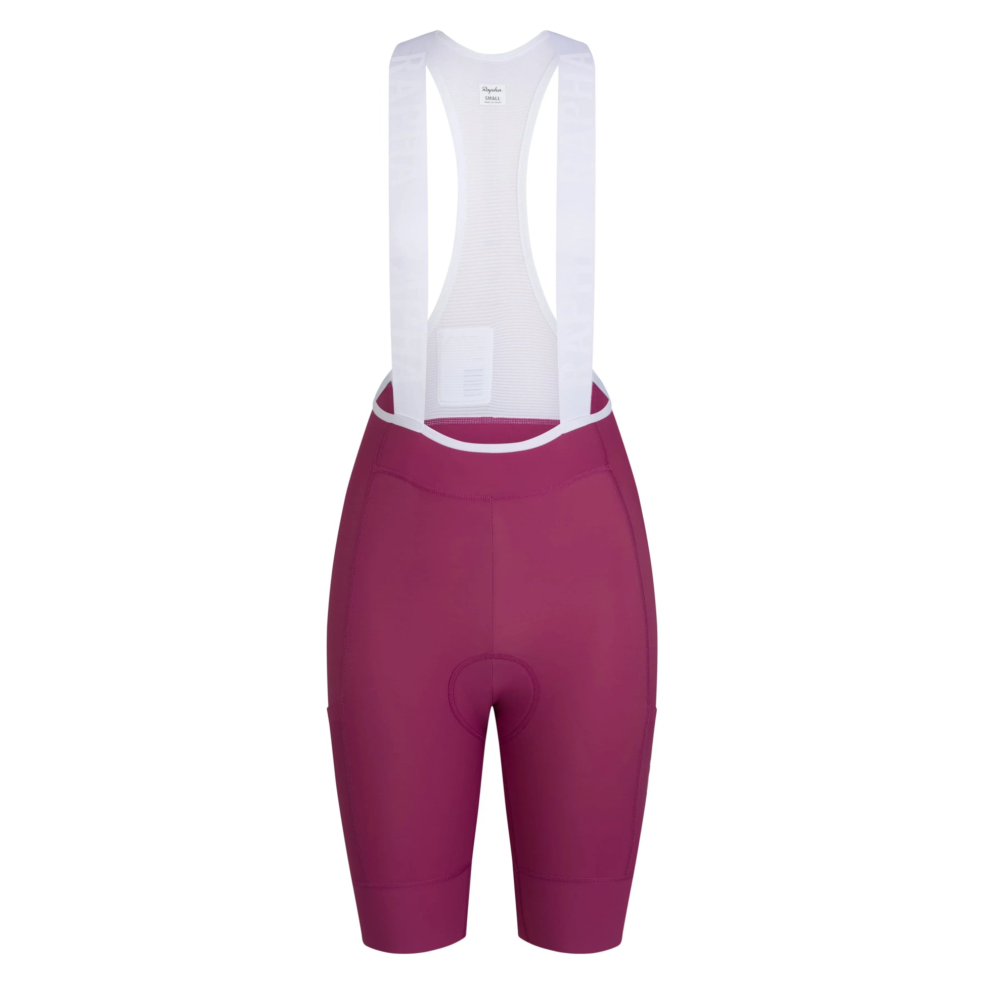 RAPHA Pro Team Cargo Women BIb Shorts Regular - RAW Raspberry/White