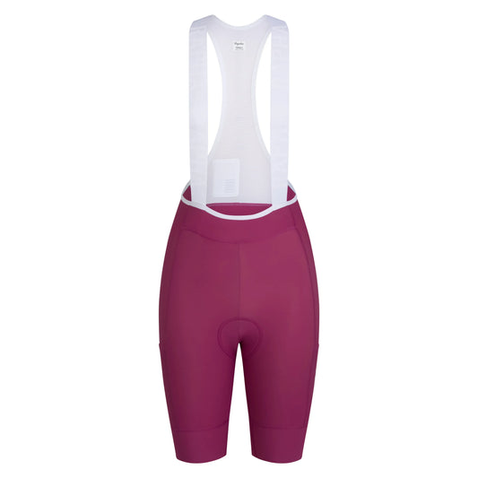RAPHA Pro Team Cargo Women BIb Shorts Regular - RAW Raspberry/White