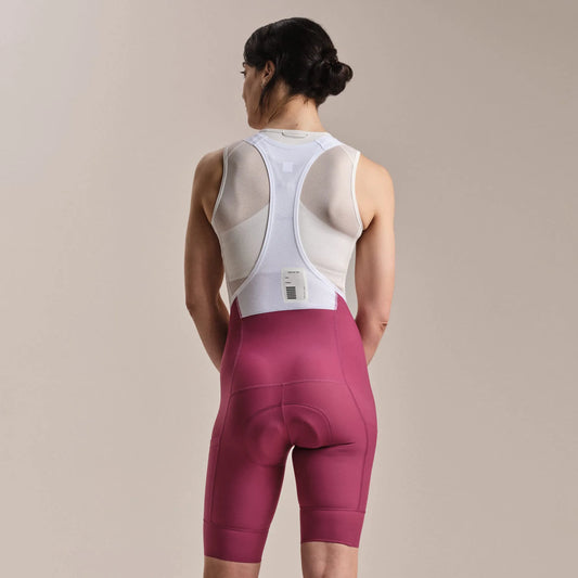 RAPHA Pro Team Cargo Women BIb Shorts Regular - RAW Raspberry/White