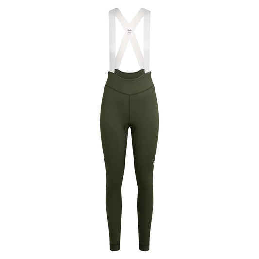 RAPHA Pro Team Lightweight Women Tights - DDW Dark Green/White