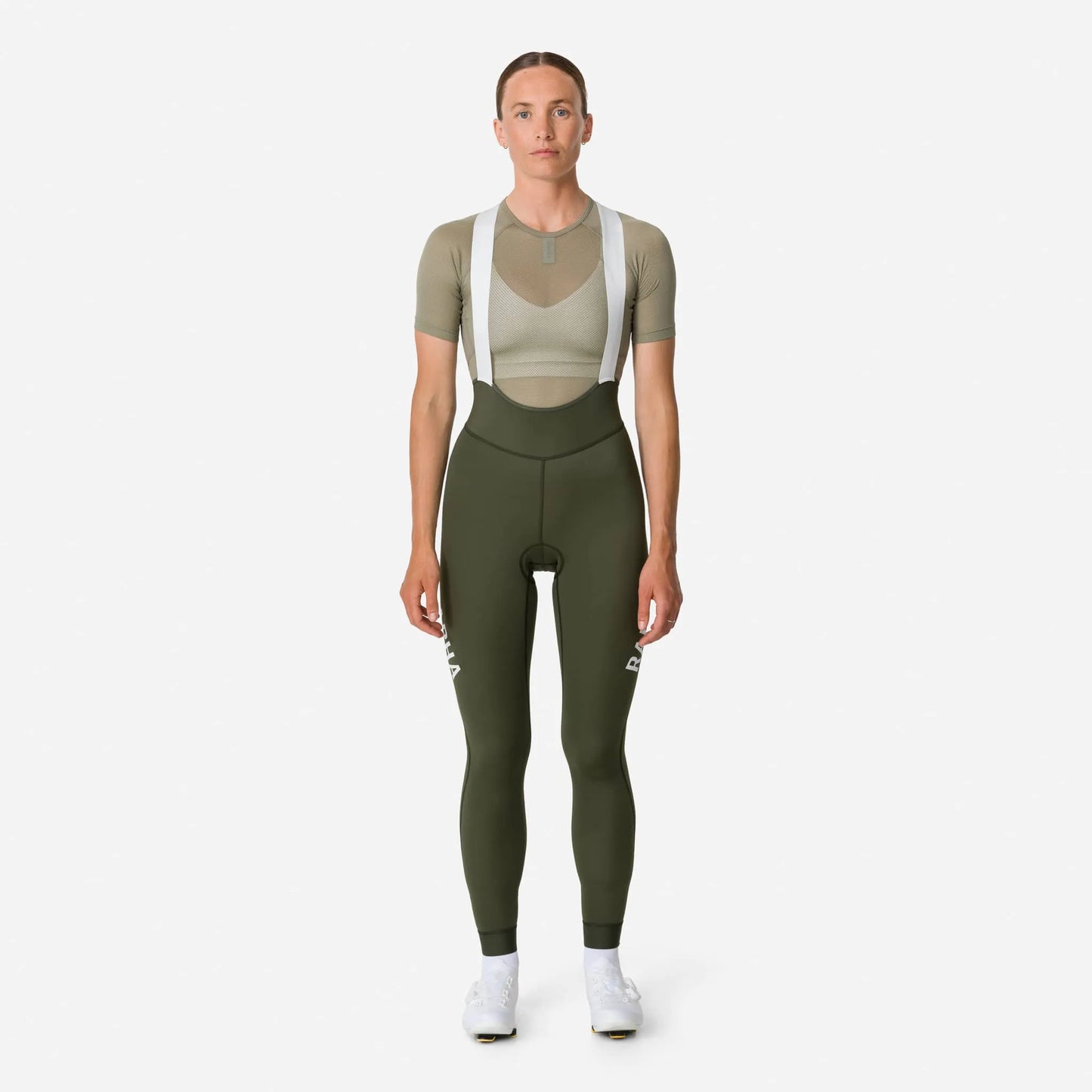 RAPHA Pro Team Lightweight Women Tights - DDW Dark Green/White