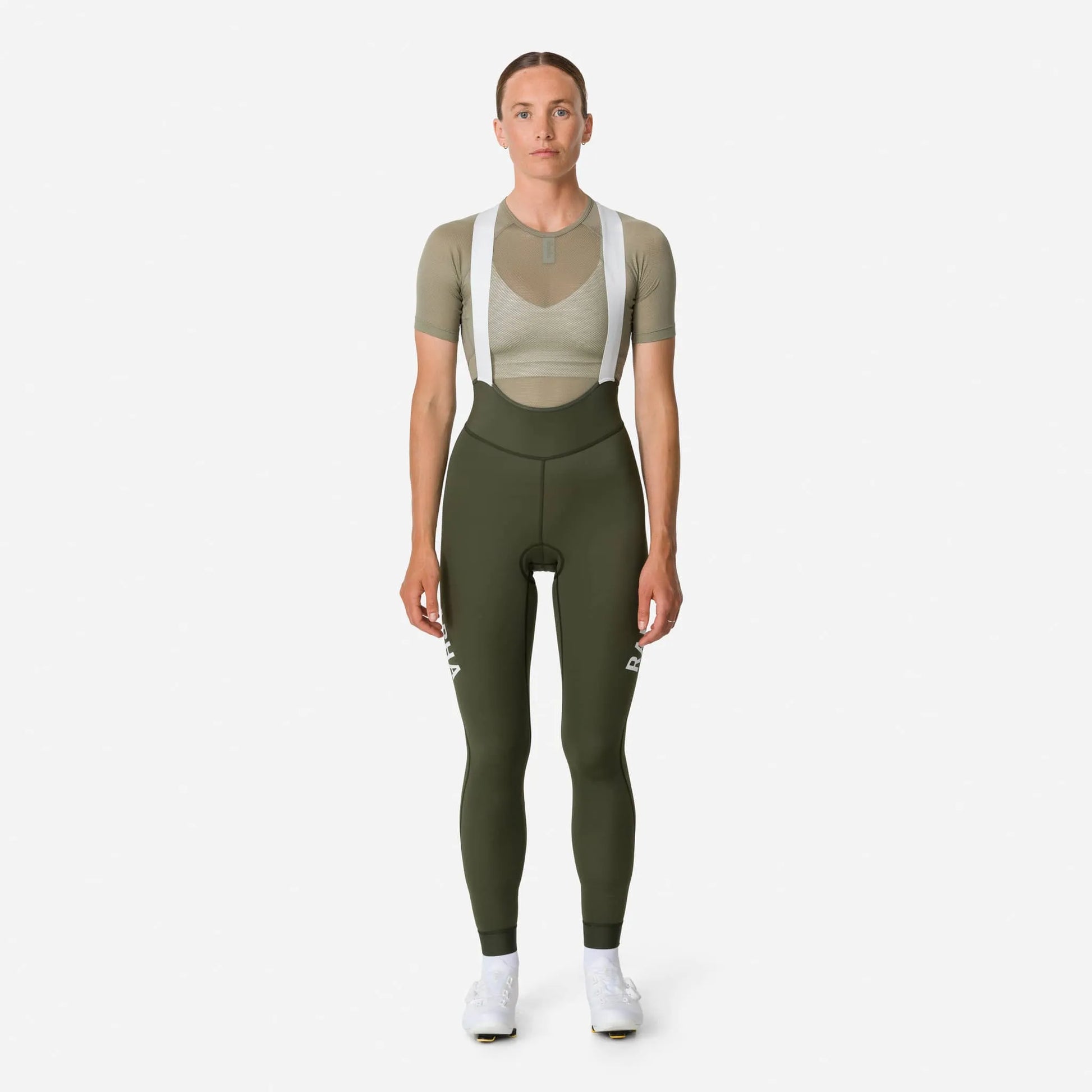 RAPHA Pro Team Lightweight Women Tights - DDW Dark Green/White