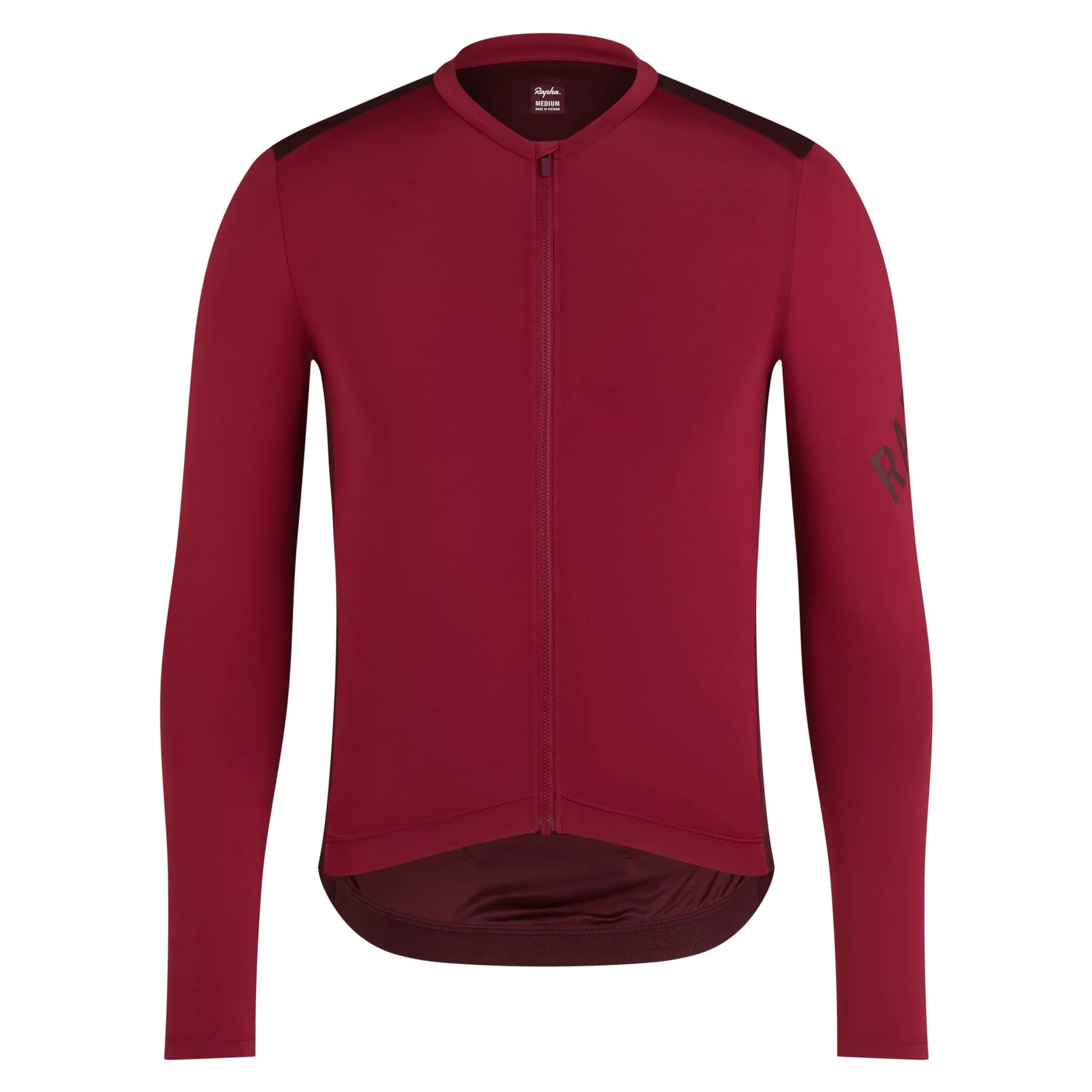 RAPHA Pro Team Long Sleeve Lightweight Jersey - COP Burgundy/Port