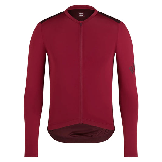 RAPHA Pro Team Long Sleeve Lightweight Jersey - COP Burgundy/Port