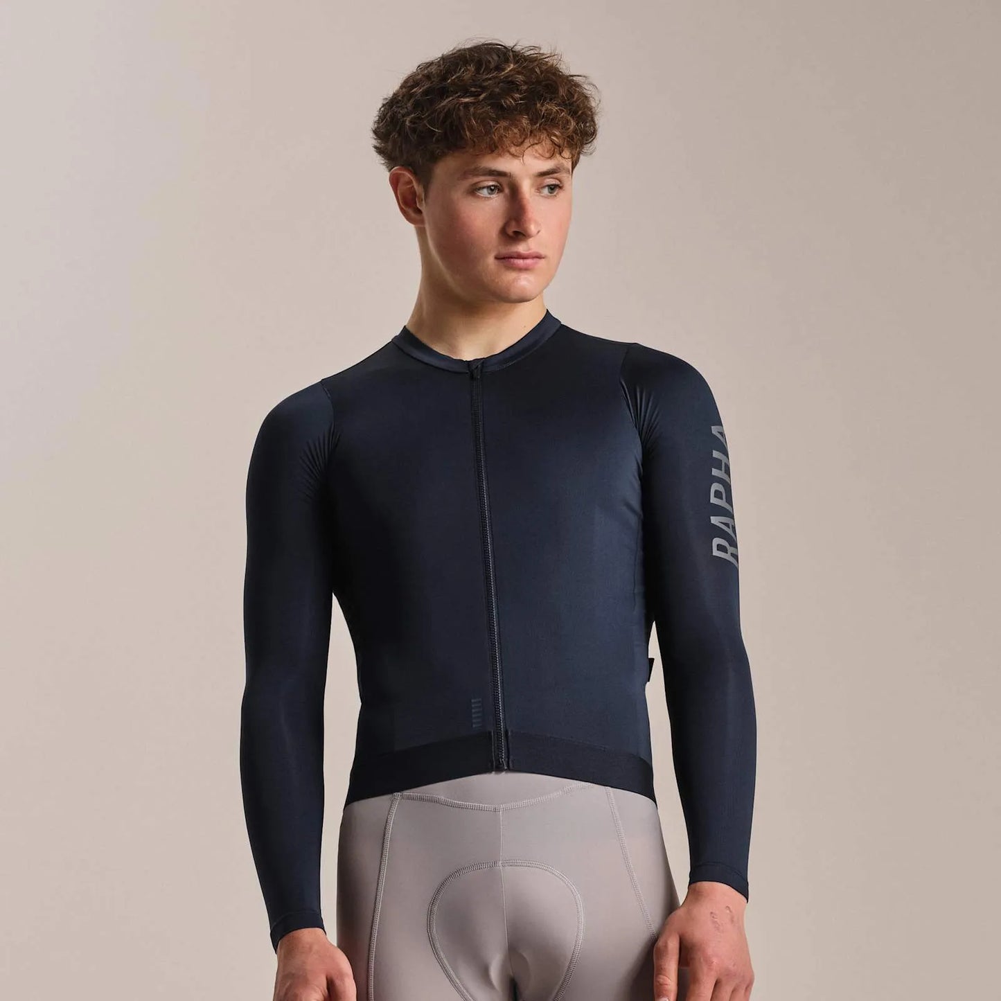 RAPHA Pro Team Long Sleeve Lightweight Jersey III - CAI Carbon/Dark Grey