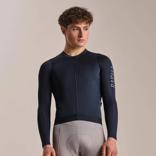RAPHA Pro Team Long Sleeve Lightweight Jersey III - CAI Carbon/Dark Grey