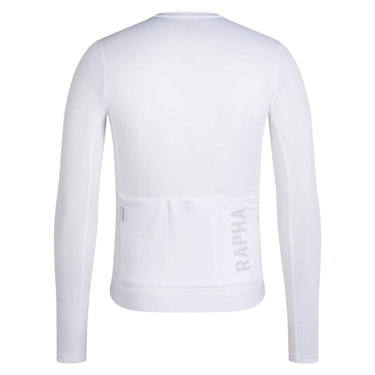RAPHA Pro Team Long Sleeve Lightweight Jersey III - WGG White/Silver