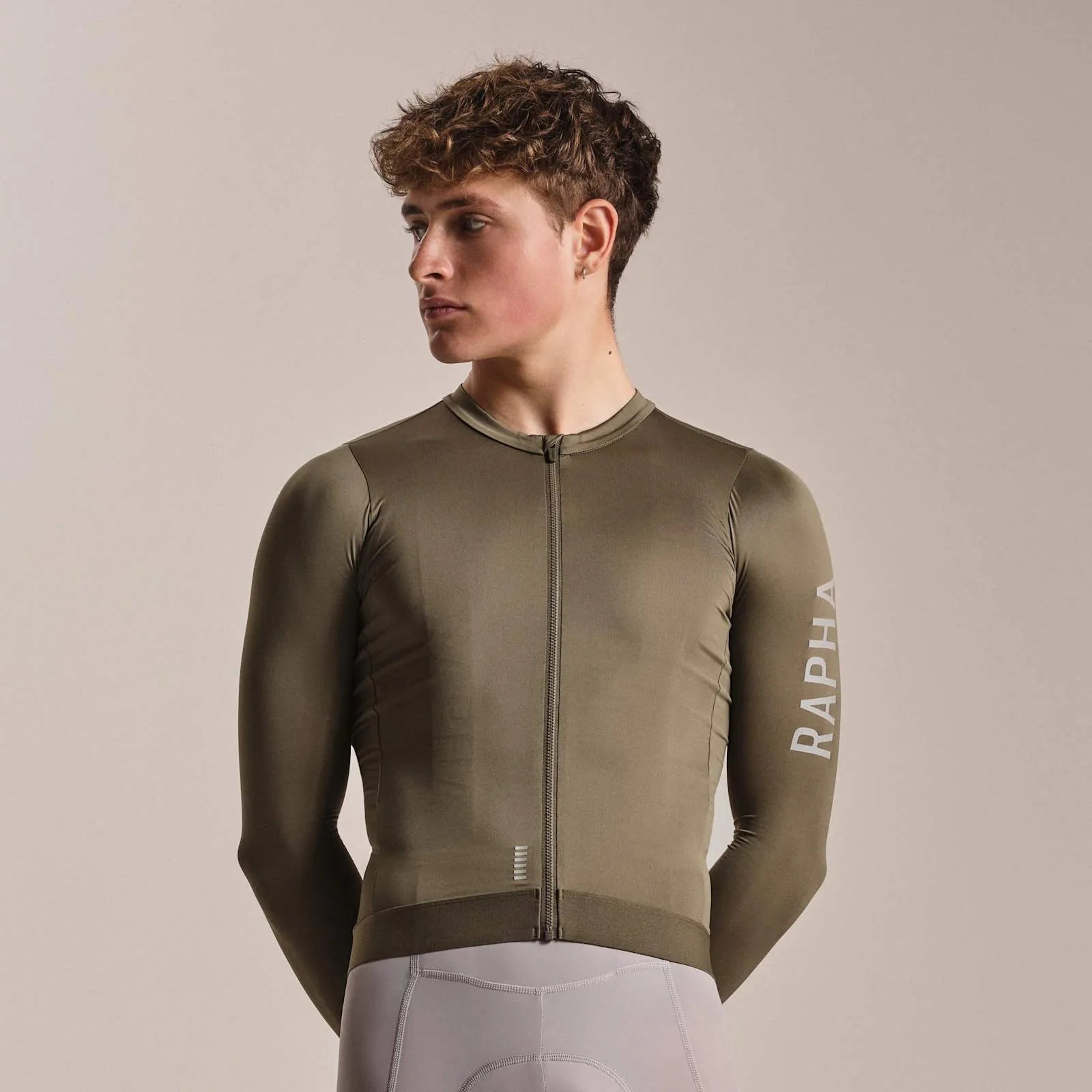 RAPHA Pro Team Long Sleeve Lightweight Jersey III - GSS Moss Green/Smoky Silver